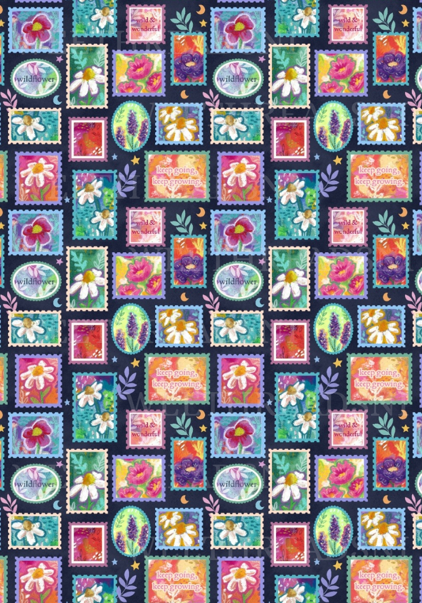 Floral Stamps - PRINT
