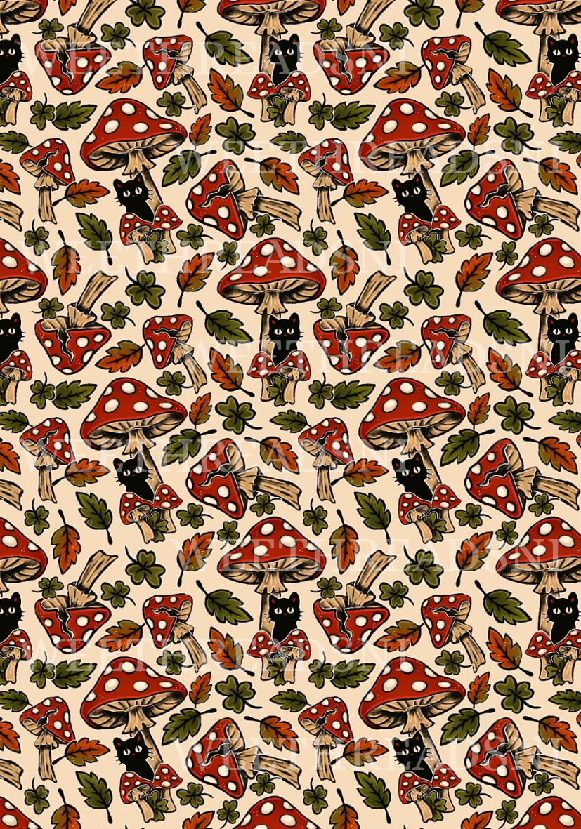 Fungi Kitty- PRINT
