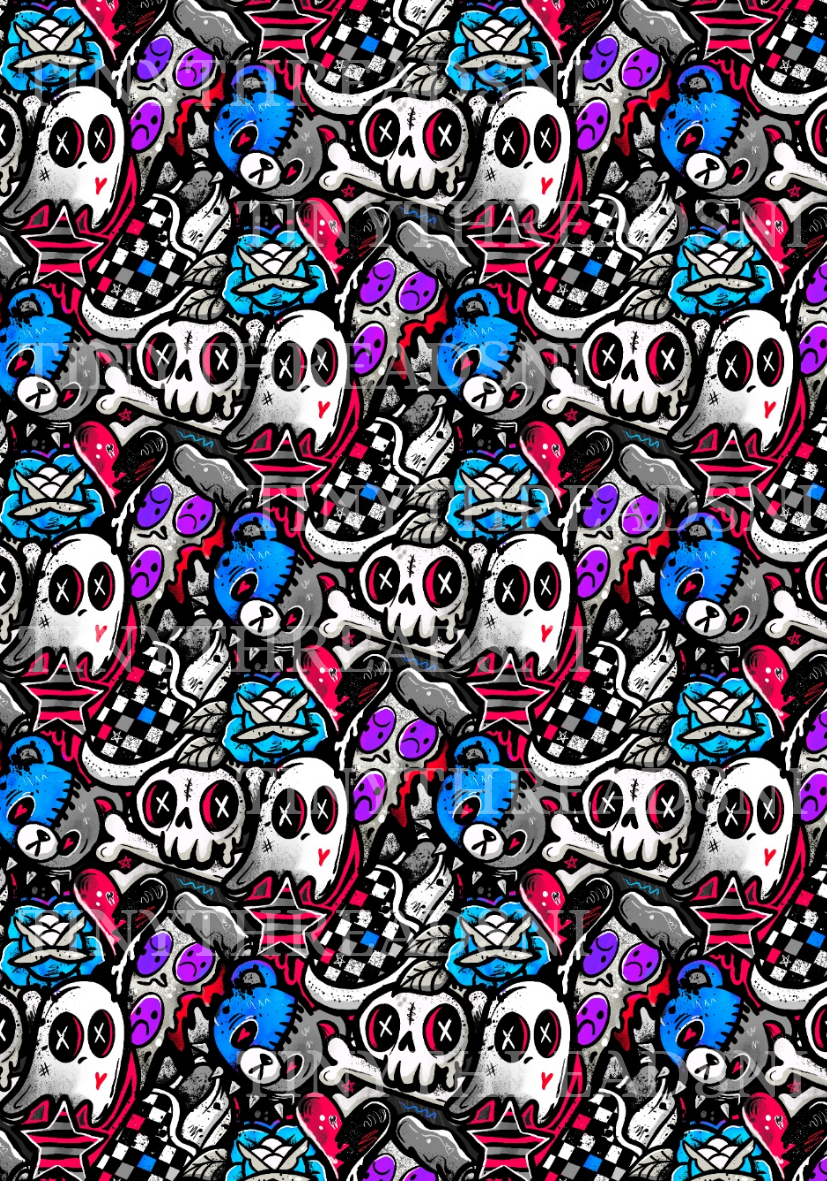 Emo Graffiti Reds - PRINT
