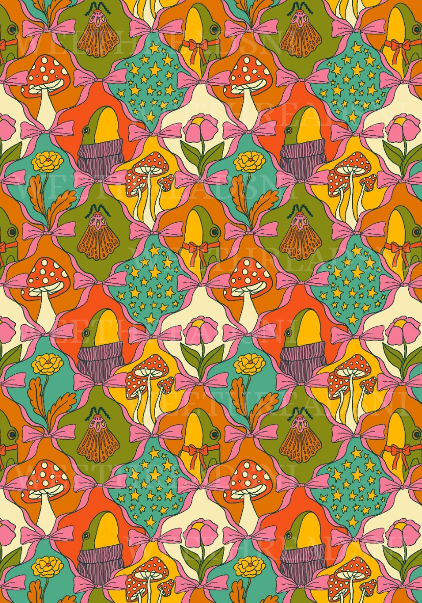 Coquette Frogs - PRINT