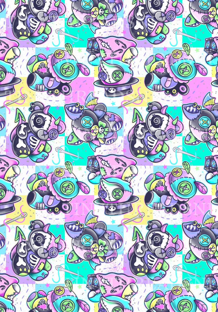 Spooky Plushies - PRINT