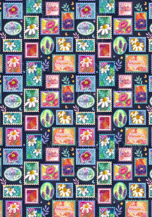 Floral Stamps - PRINT