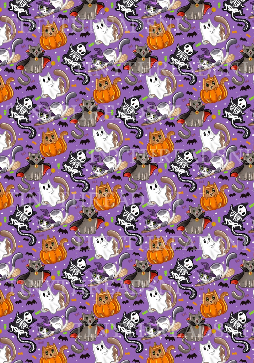 Spooky Kitties - PRINT