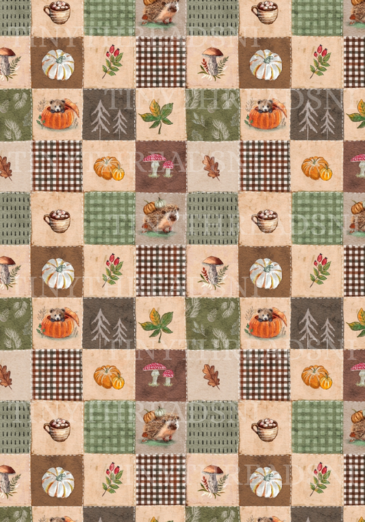 Autumnal Quilt - PRINT