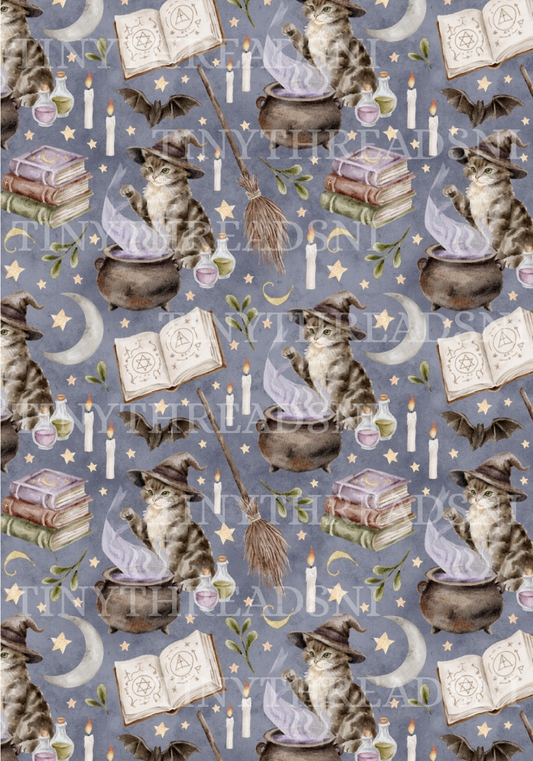 Witchy Kitty - PRINT