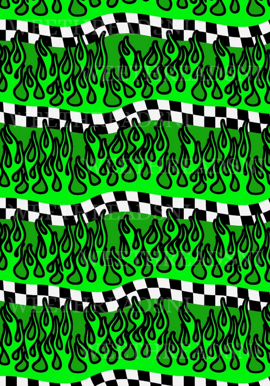 Green Flames - PRINT