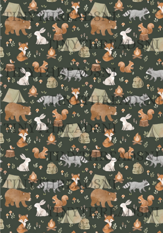 Woodland Camping - PRINT