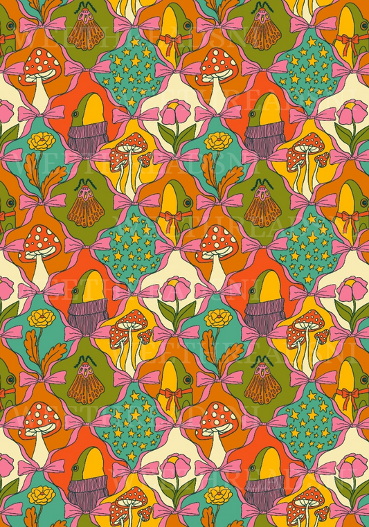 Coquette Frogs - PRINT