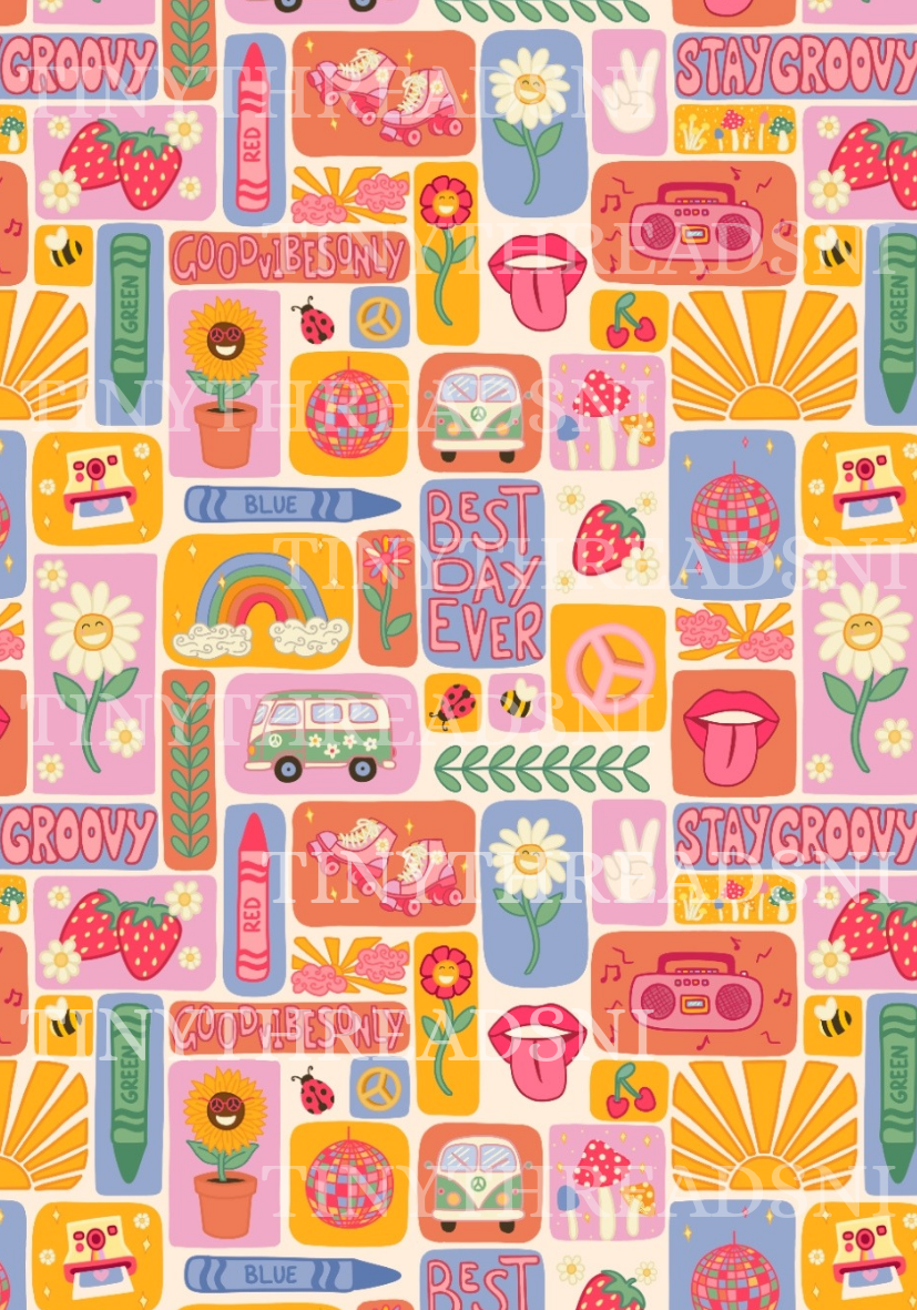 Groovy Threads Pinks - PRINT