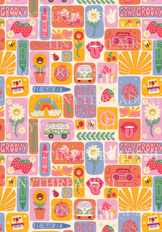 Groovy Threads Pinks - PRINT