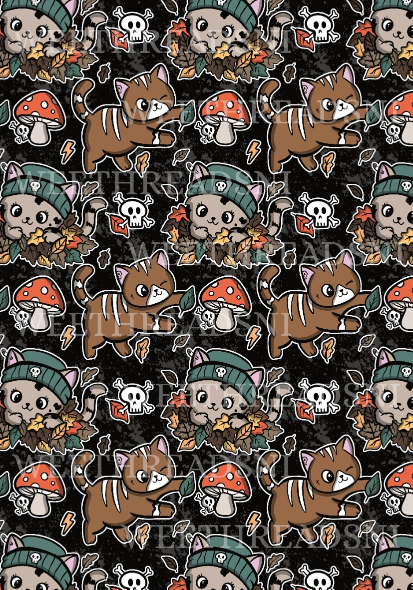 Fall Kitty - PRINT