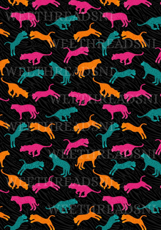 Neon Cats - PRINT