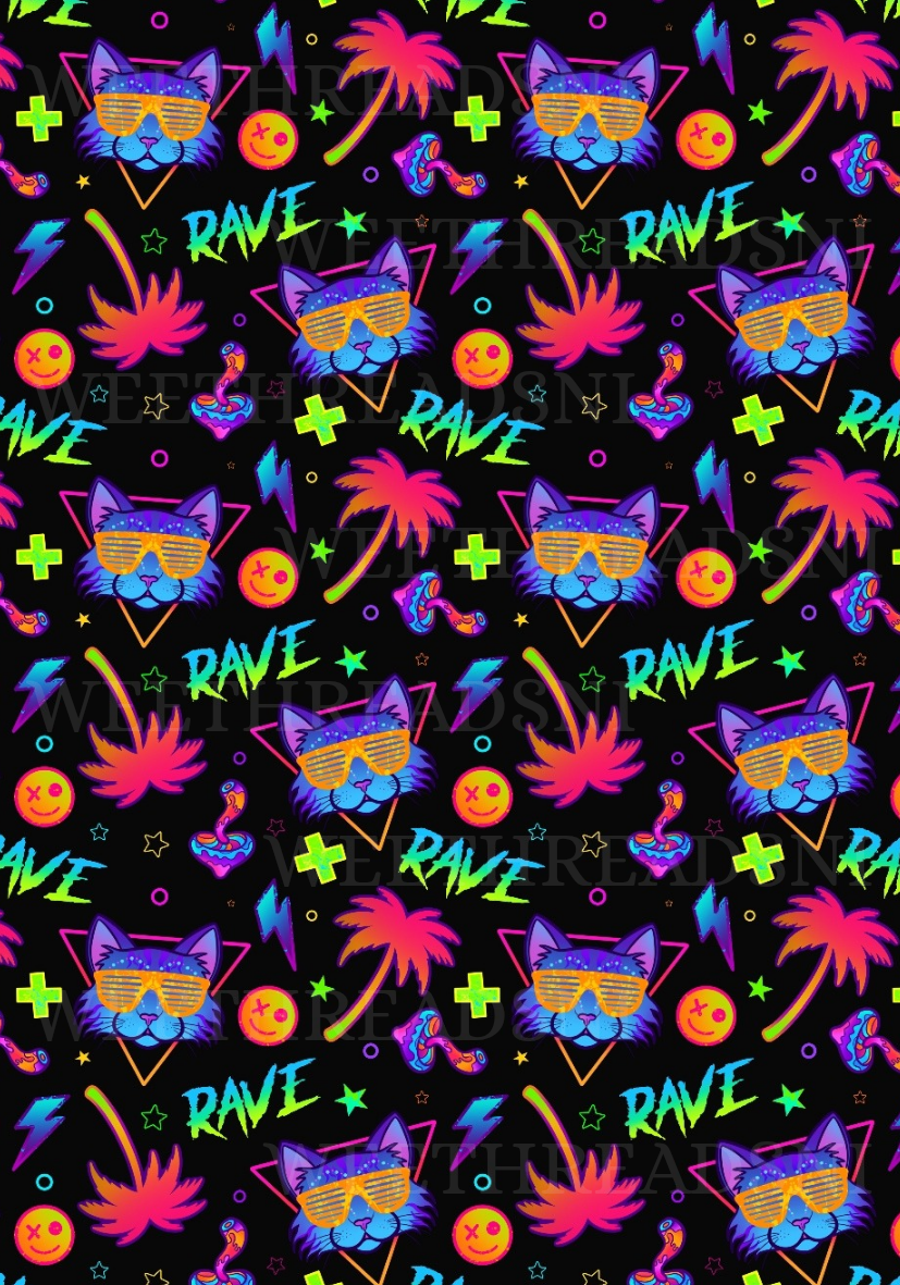 Raver Cats - PRINT